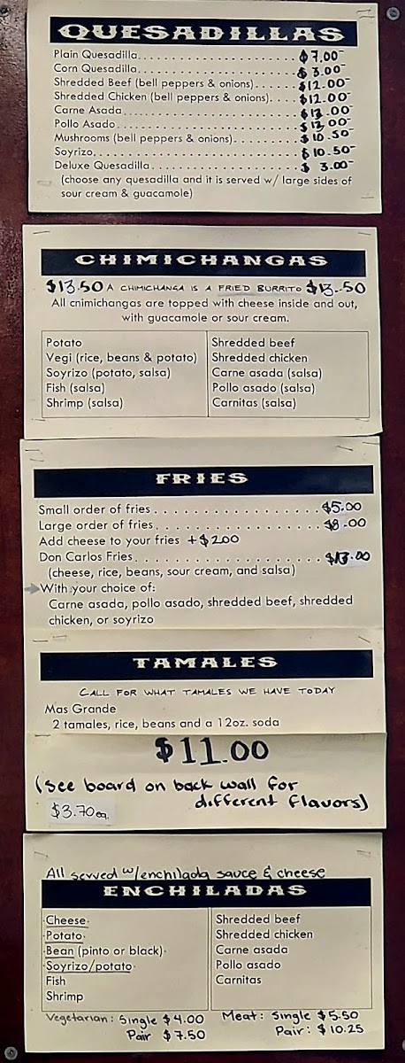 Don Carlos Taco Shop։ Menu - Image 2